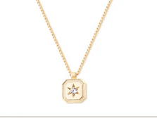 Compass Star Pendant Gold