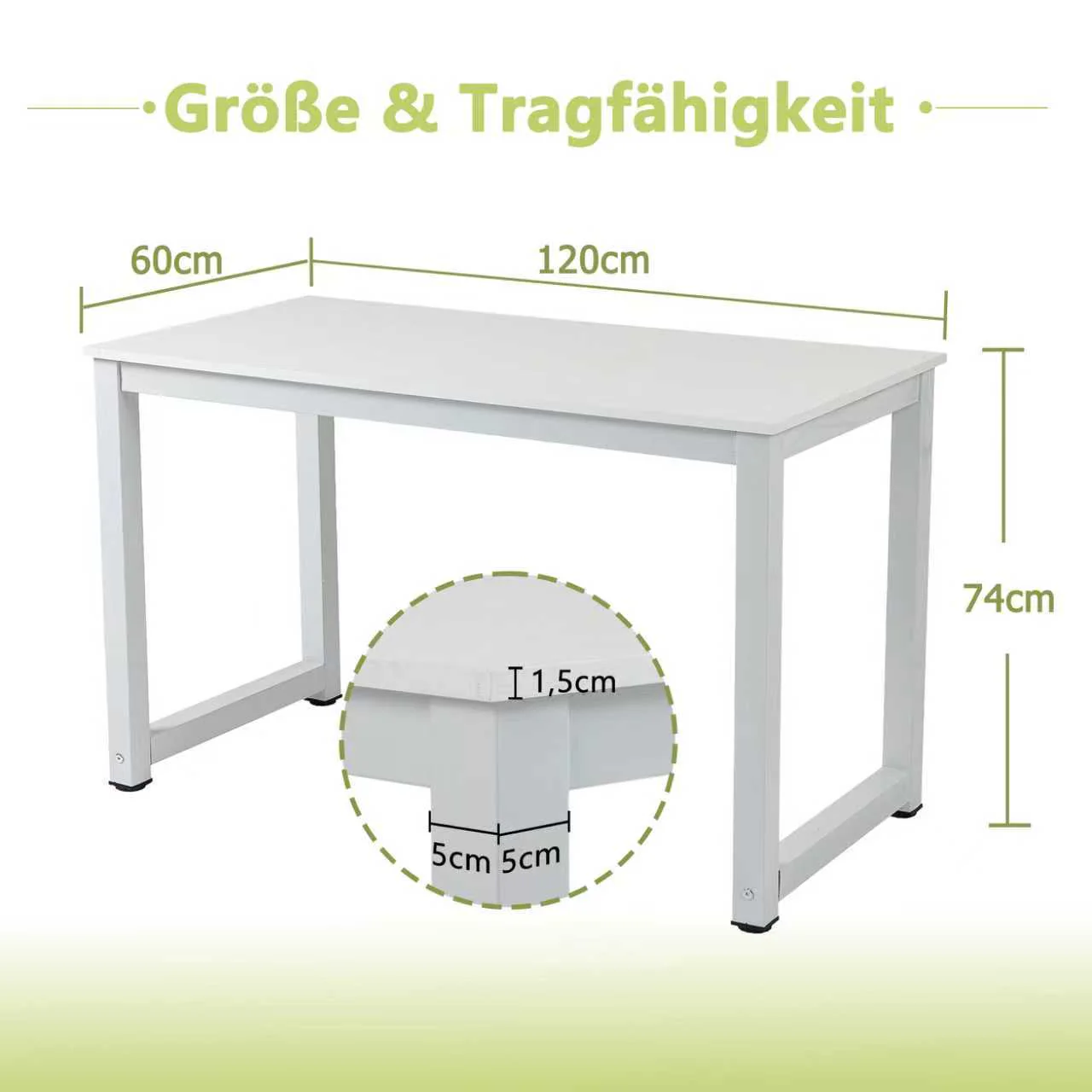 Computer Desk - White - Image 2