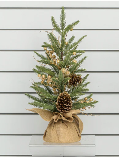 Cone Berry Tree - Gold 60cm