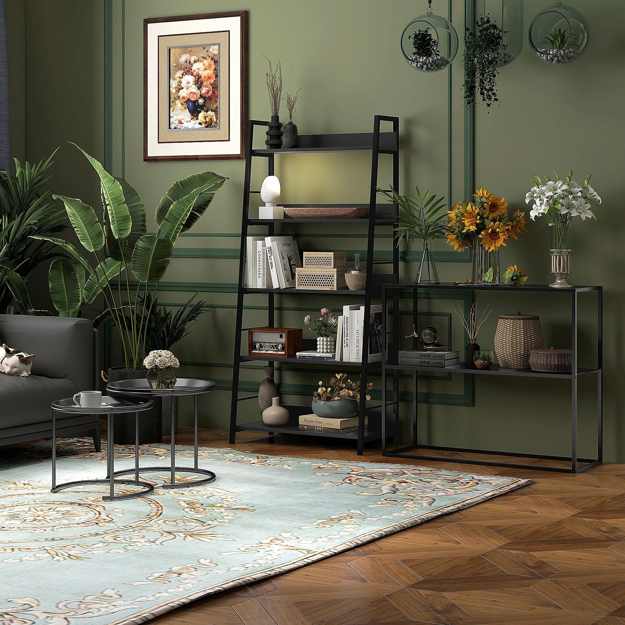 Console Table, 2 Levels, Anti-Tip Device, Steel - Image 8