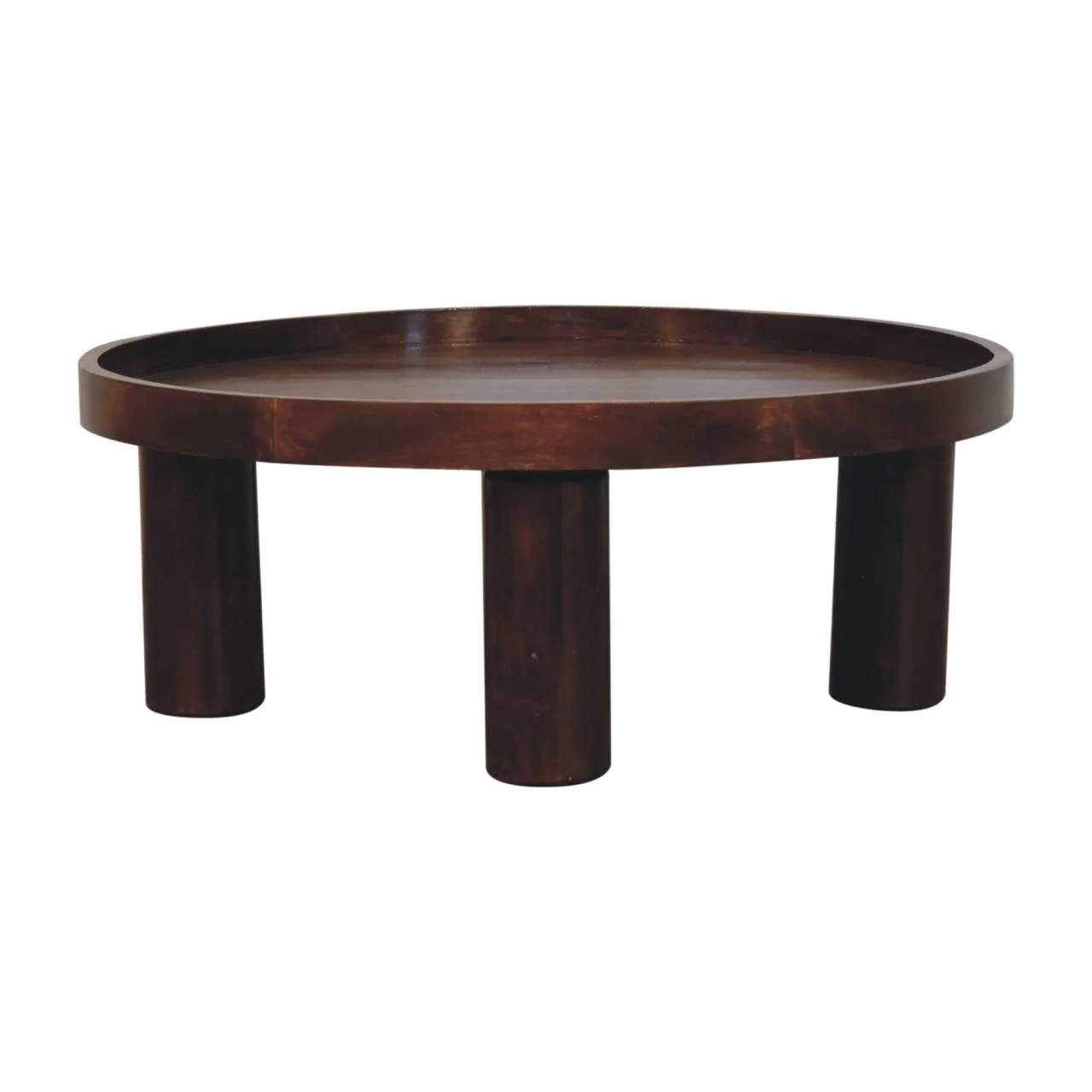 Crescent Coffee Table Solid Mango Wood - Image 3