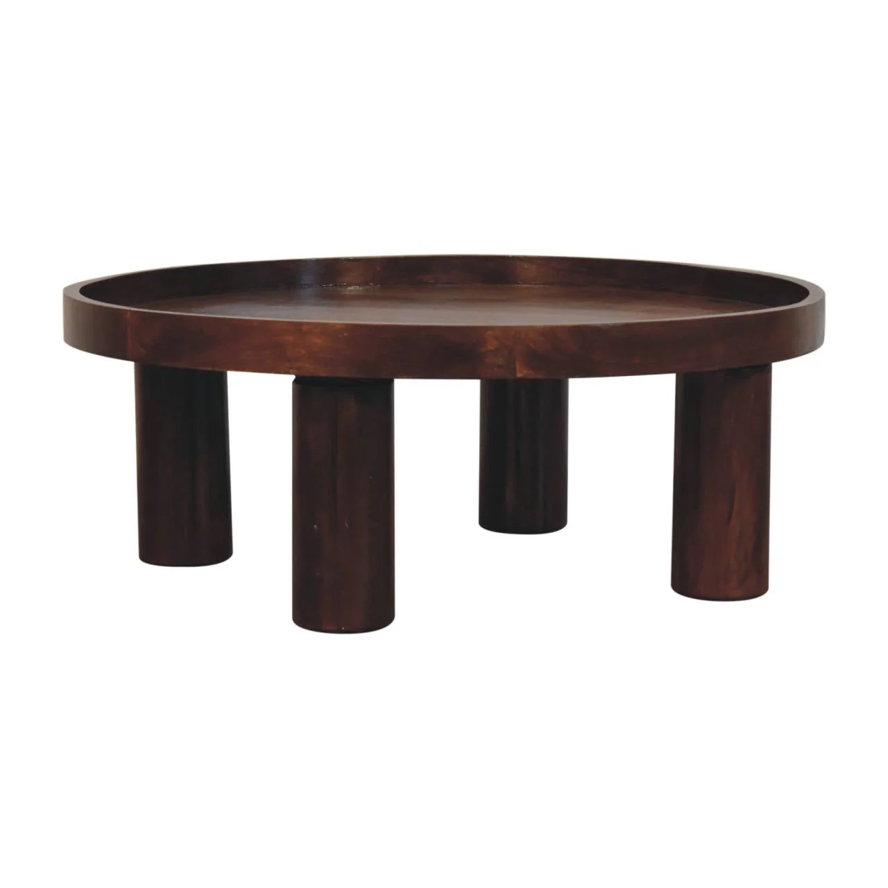 Crescent Coffee Table Solid Mango Wood - Image 4