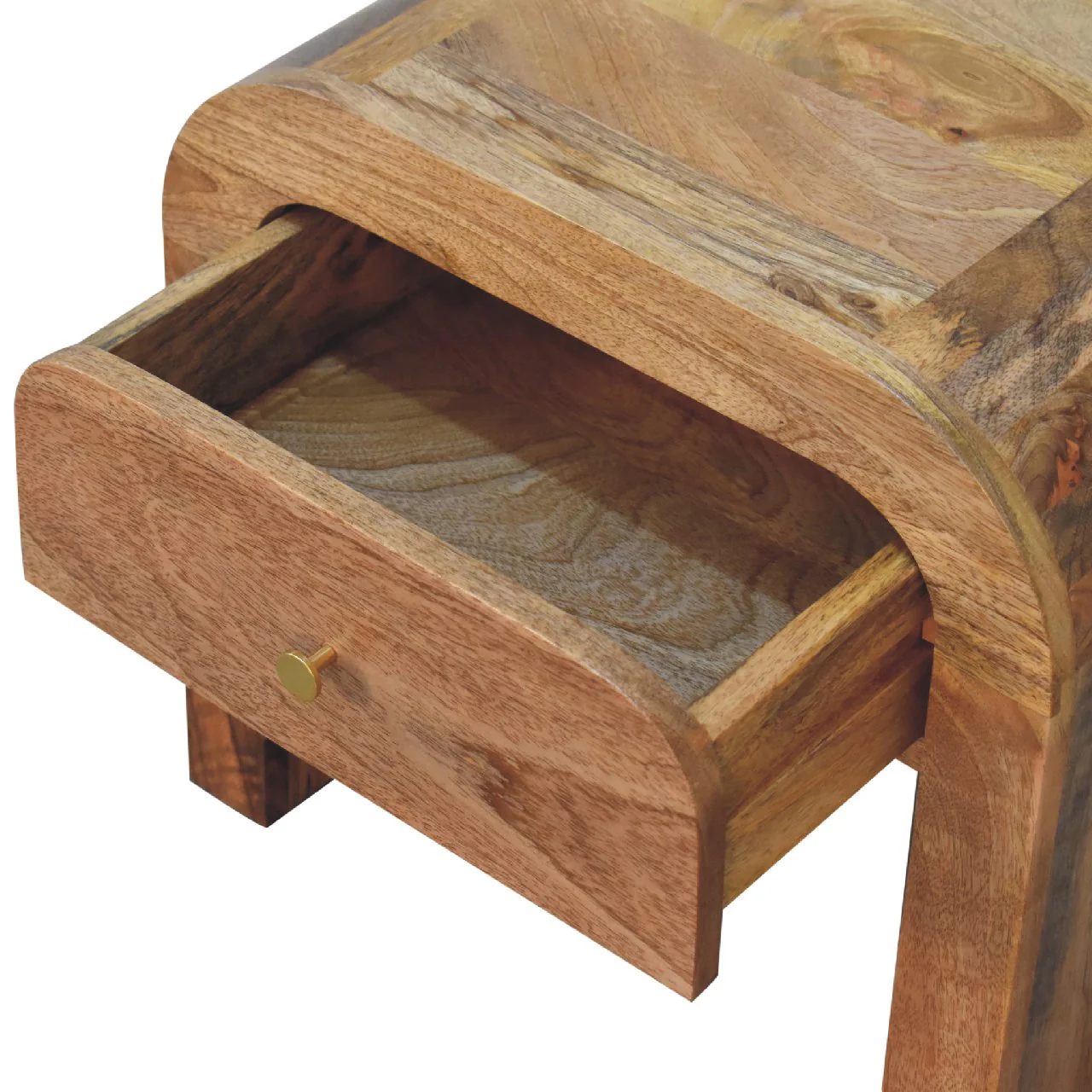 Darcy Bedside, 1 Drawer, Solid Wood Brown - Image 5