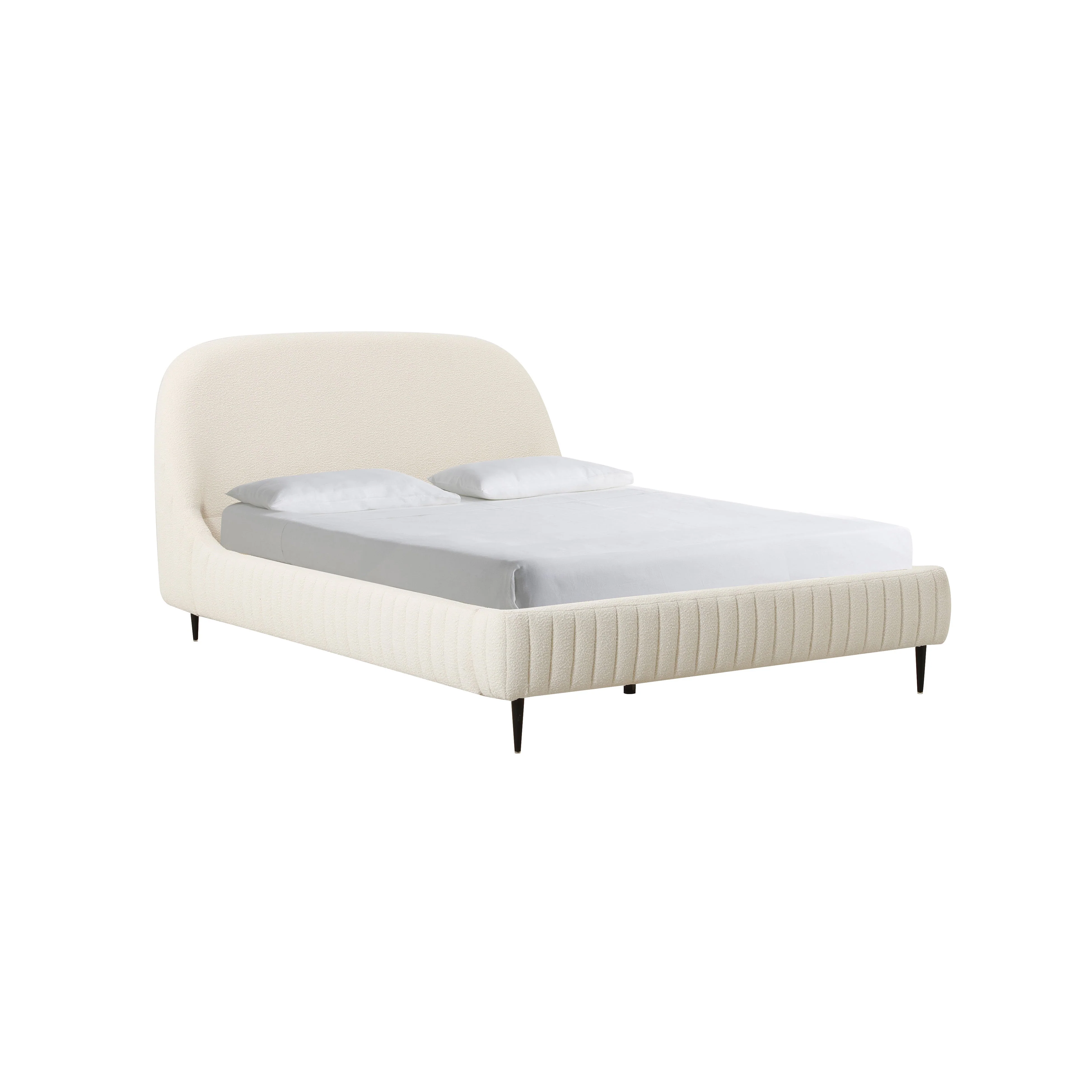 Denise Super King Bed Boucle Cream - Image 2