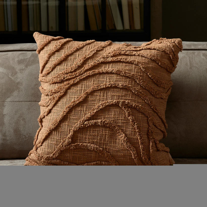 Desert Wave Pillow Cover (Sand) - 50x50cm