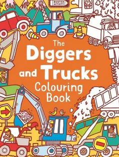 Diggers & Trucks Colouring Book