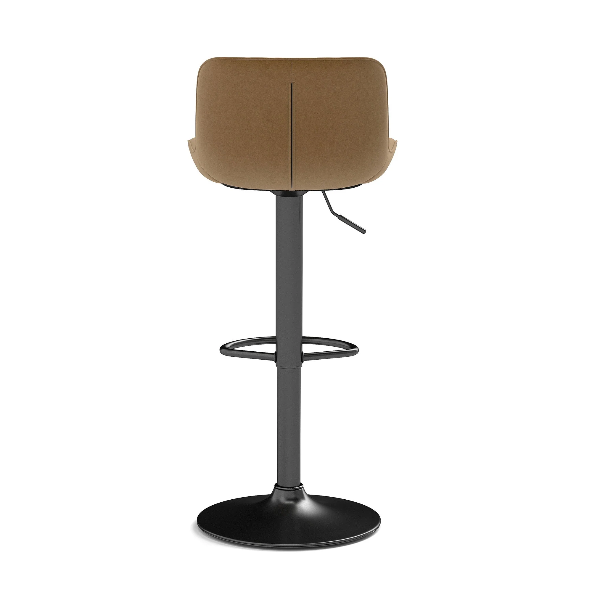 Dining Room Bar Stool Swivel Chairs, Set of 2, Height Adjustable, 360° Swivel, Velvet - Image 2