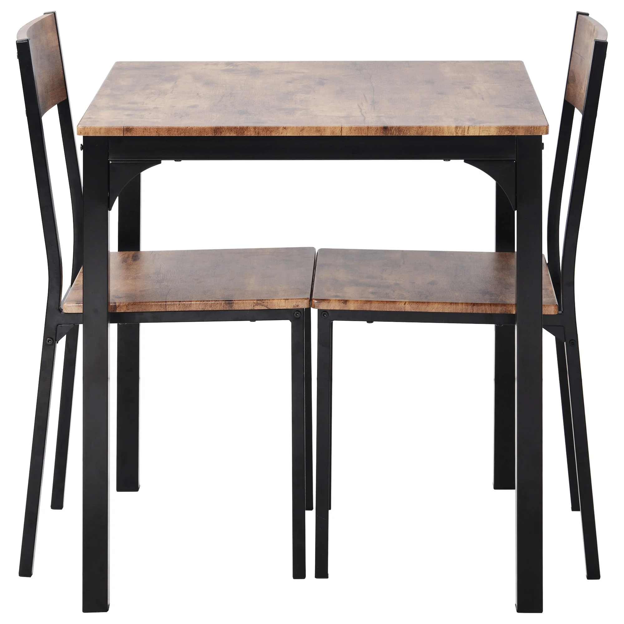 Dining Set Table with 2 Chairs Multi-Use - Vintage Brown - Image 10