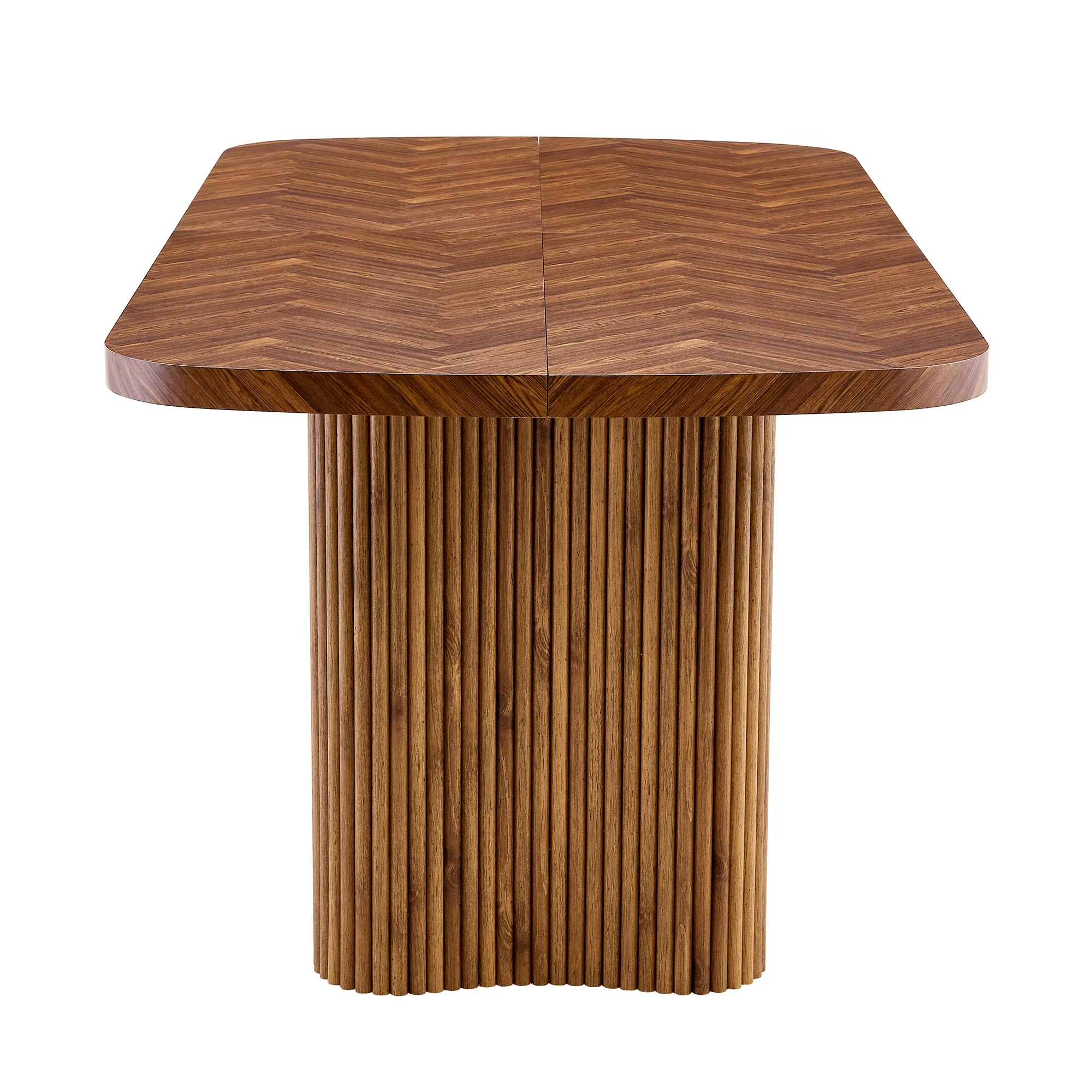 Dining Table Arched Pedestal Support 180x90cm - Walnut - Image 10