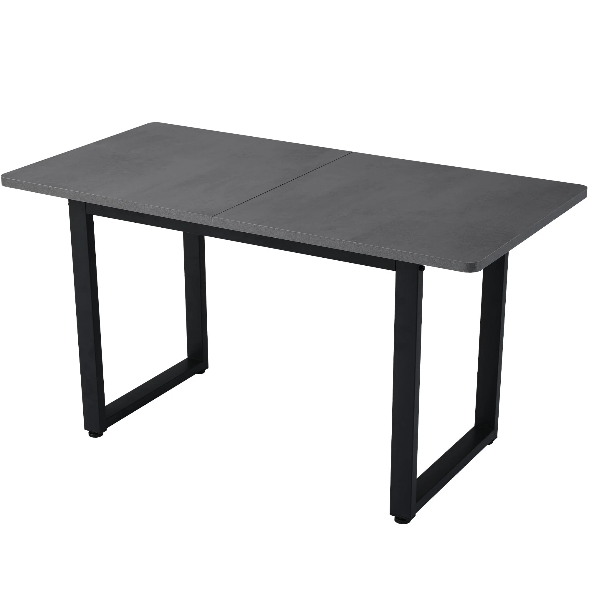 Dining Table Industrial Style Rectangular Iron - Grey - Image 9