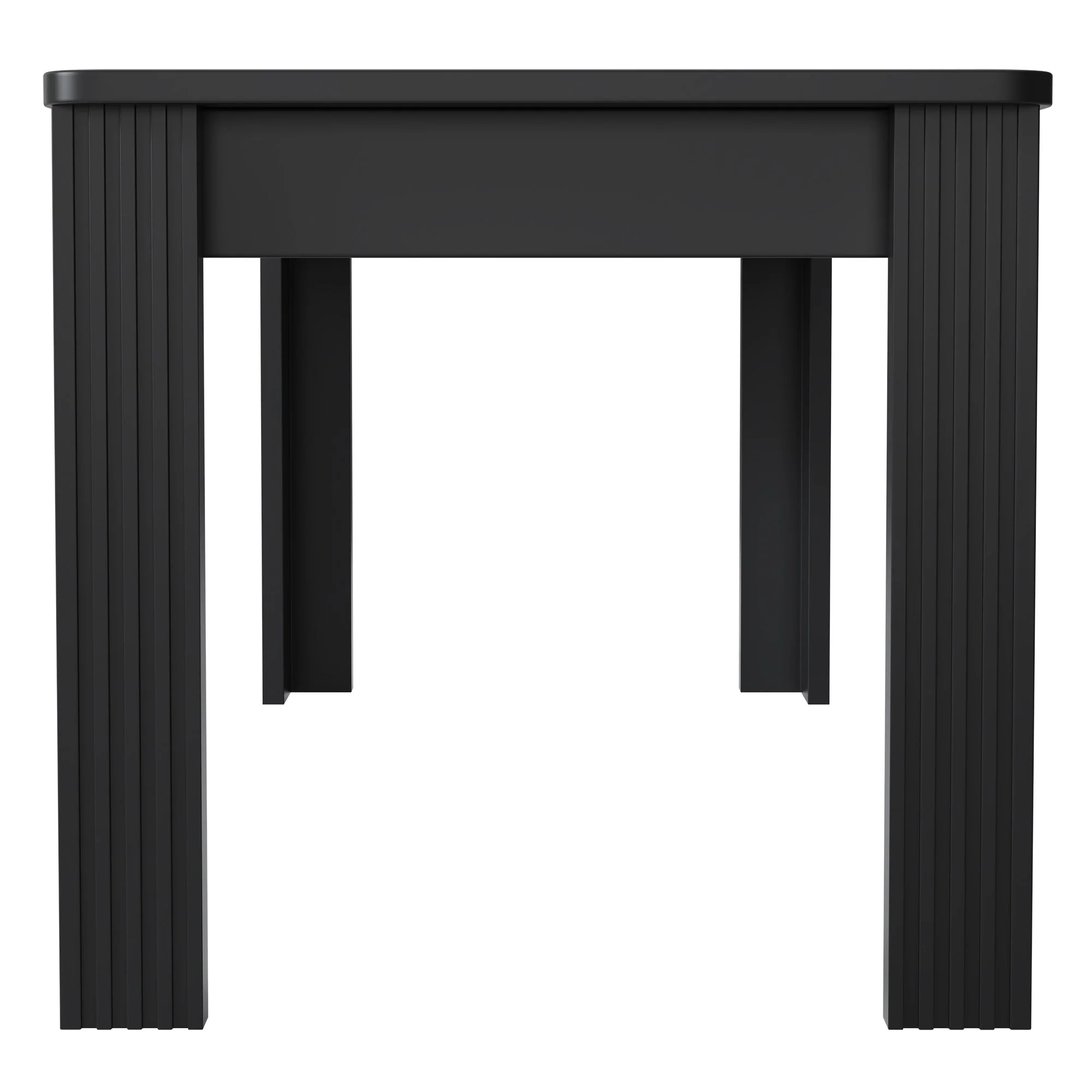 Dining Table Rectangular Modern Simple - Black - Image 7