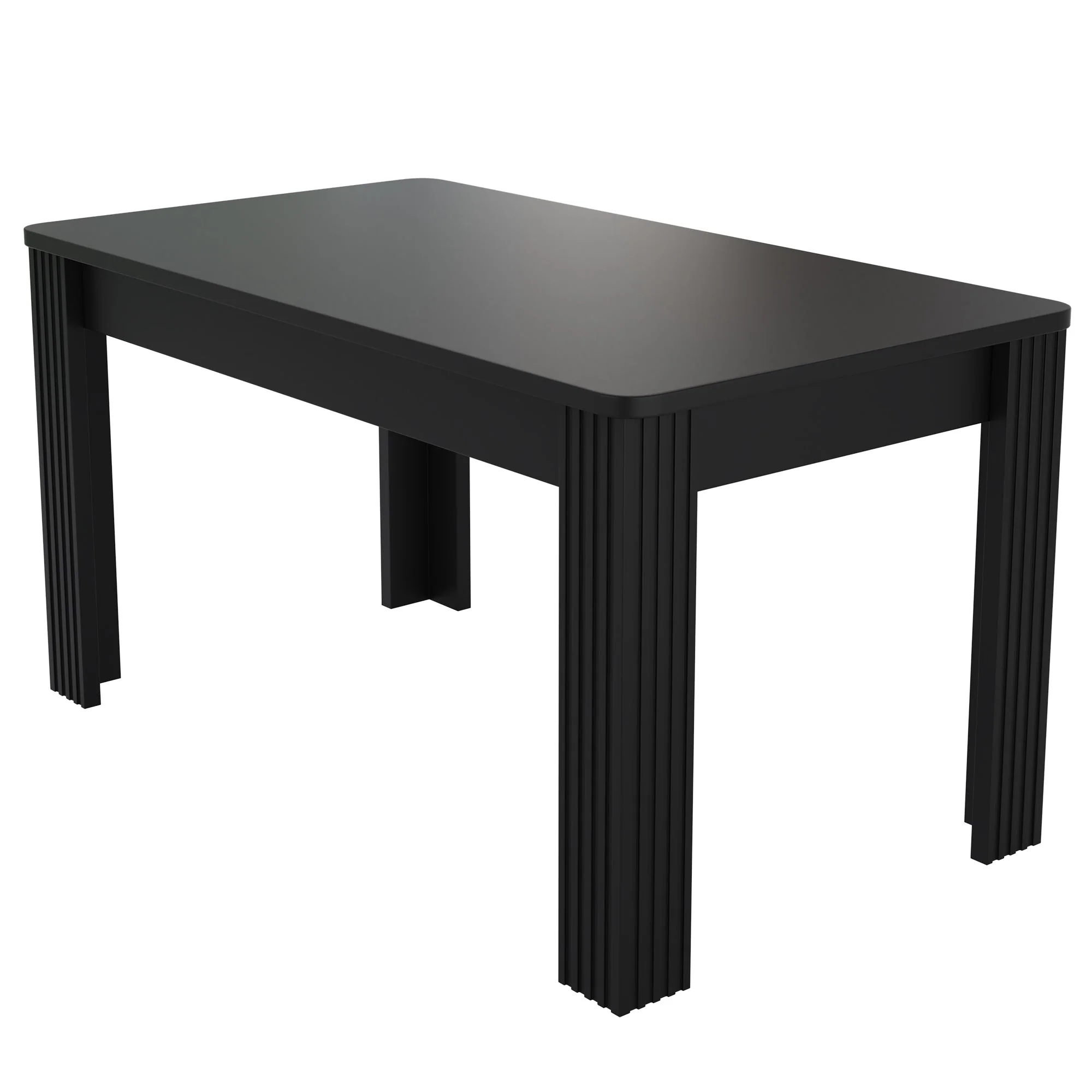 Dining Table Rectangular Modern Simple - Black - Image 8