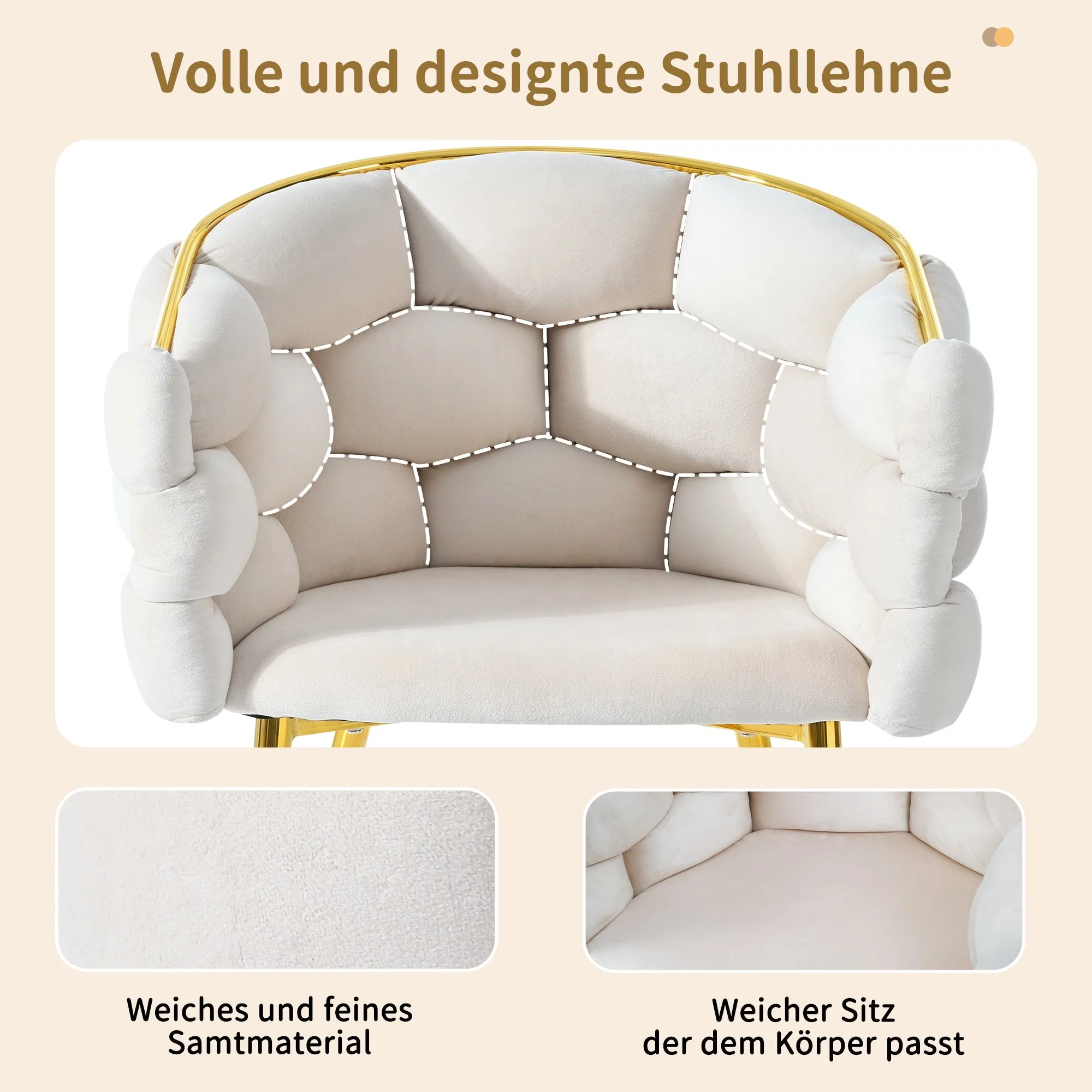 Dining Table Set 5-Piece 140x80cm - Marble Pattern Gold Legs - Image 9