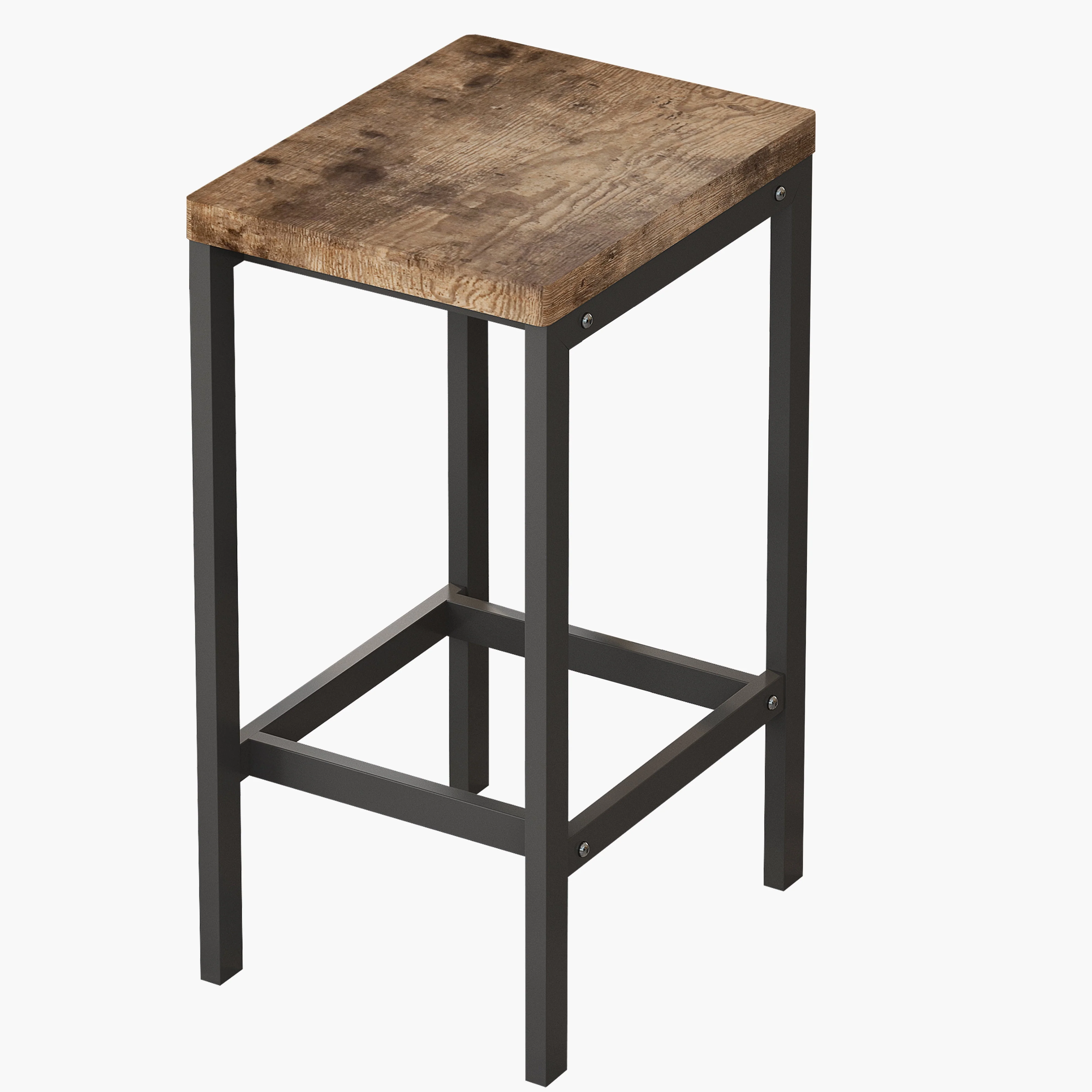 Dining Table Set, Modern Design with 3 Stools, Natural - Image 9