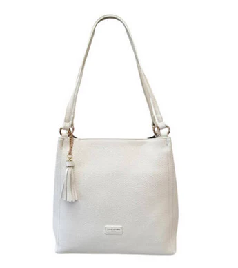 DJ Twin Handle Shoulder Bag - White