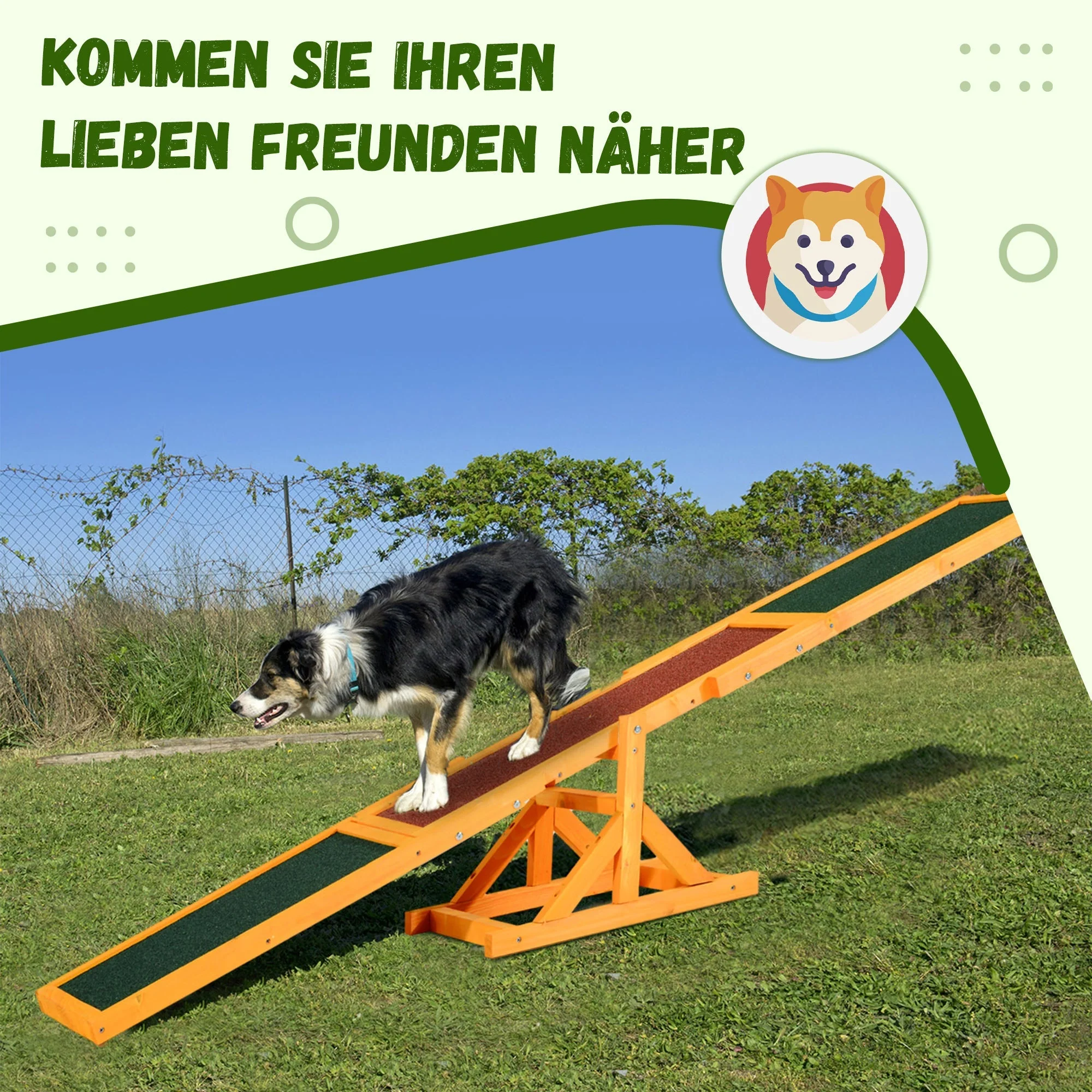 Dog Agility Seesaw, Puppy Toy for Dog Sports and Training, Pinewood - Image 4