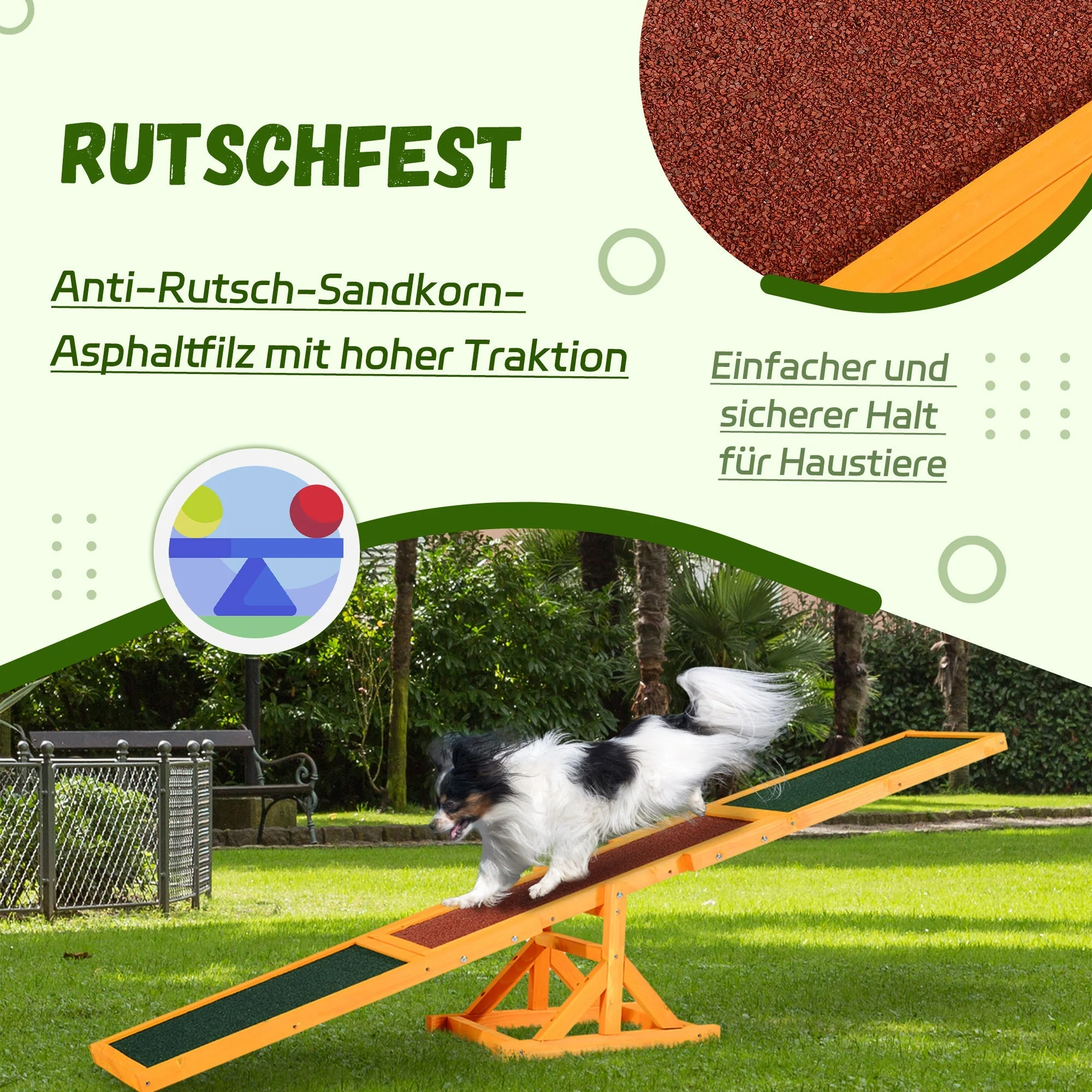 Dog Agility Seesaw, Puppy Toy for Dog Sports and Training, Pinewood - Image 6