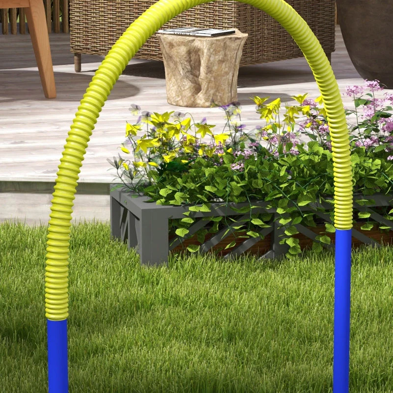 Dog Agility Set, 4-Piece Portable with Carrying Bag, PE & ABS Yellow - Image 7