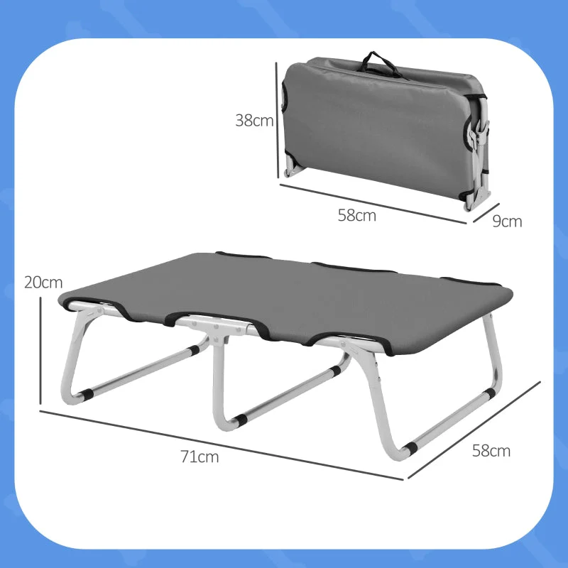 Dog Bed, Foldable, Robust, Grey - Image 3