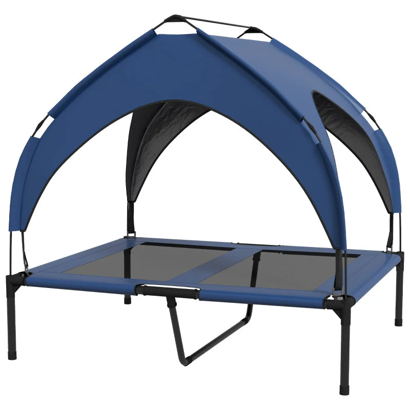 Dog Bed with Roof, Breathable, Water-Repellent, Dark Blue - Image 2