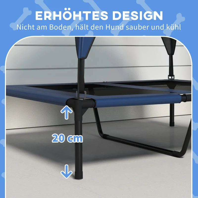 Dog Bed with Roof, Breathable, Water-Repellent, Dark Blue - Image 5