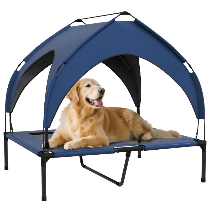 Dog Bed with Roof, Breathable, Water-Repellent, Dark Blue - Image 8