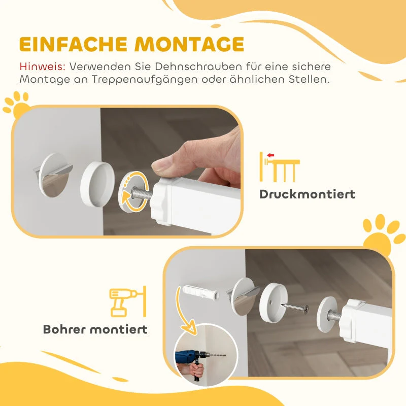 Dog Safety Gate, 76-104 cm, Stair, Metal - Image 4