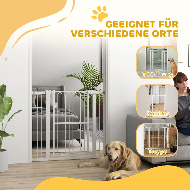 Dog Safety Gate, 76-104 cm, Stair, Metal - Image 7