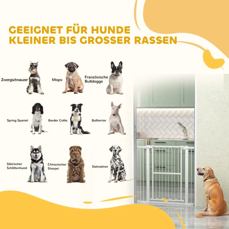 Dog Safety Gate, 76-104 cm, Stair, Metal - Image 8