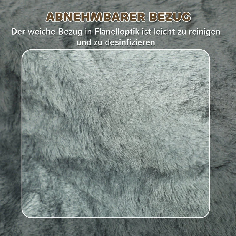 Dog Stairs 3-Step Pet Plush, Light Grey - Image 5