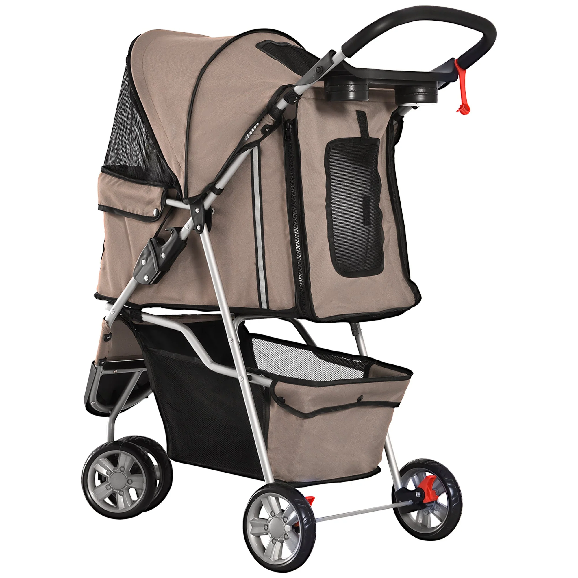 Dog Stroller, Multi-Coloured, Coffee Brown - Image 8