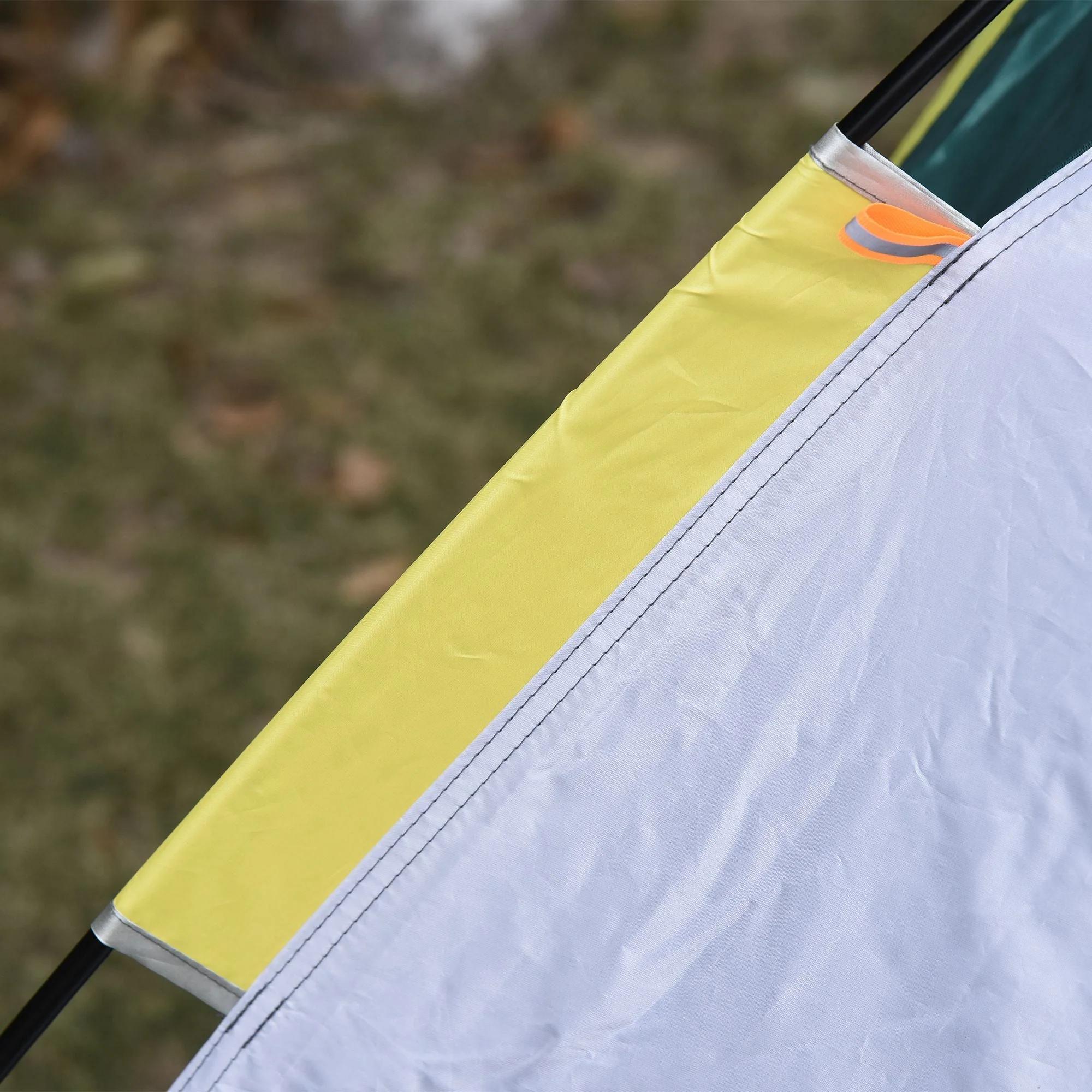 Dome Tent 3-Person 205x195x135cm Polyester, Green - Image 7