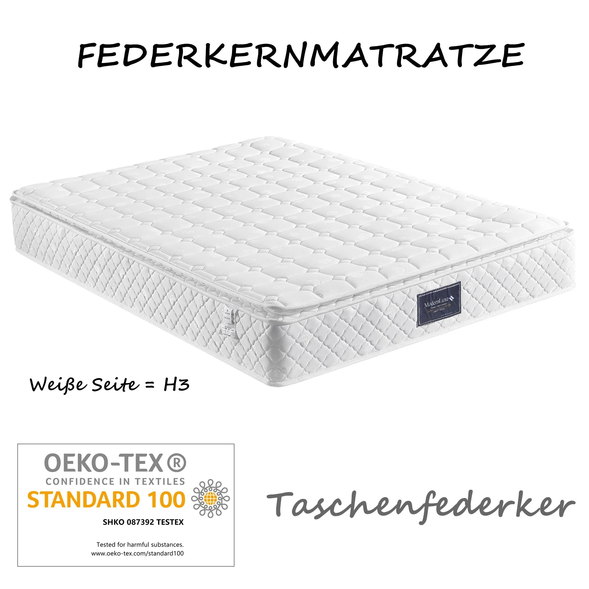 Double Bed with 4 Drawers & USB C Socket, 140x200cm Upholstered, Wooden Slatted Frame - Image 9