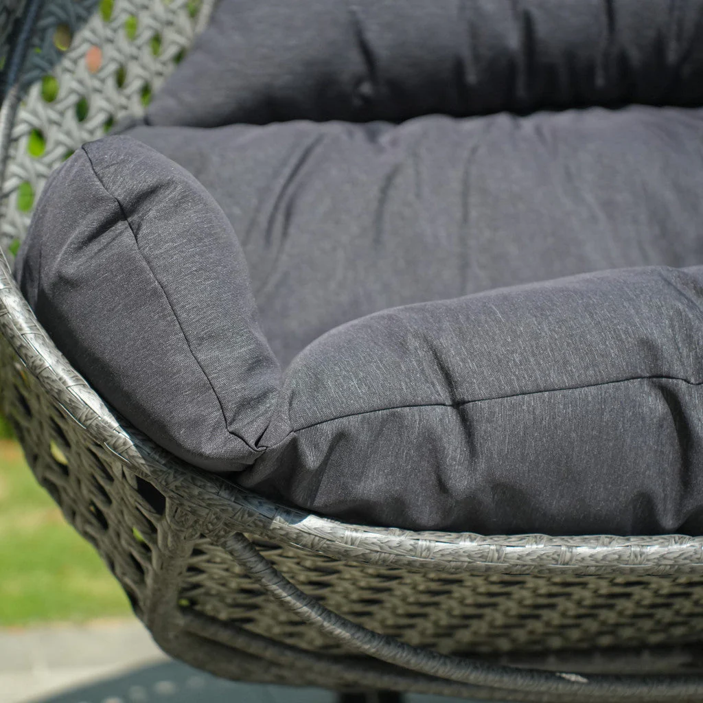 Double Hanging Pod Chair - Grey - Image 10