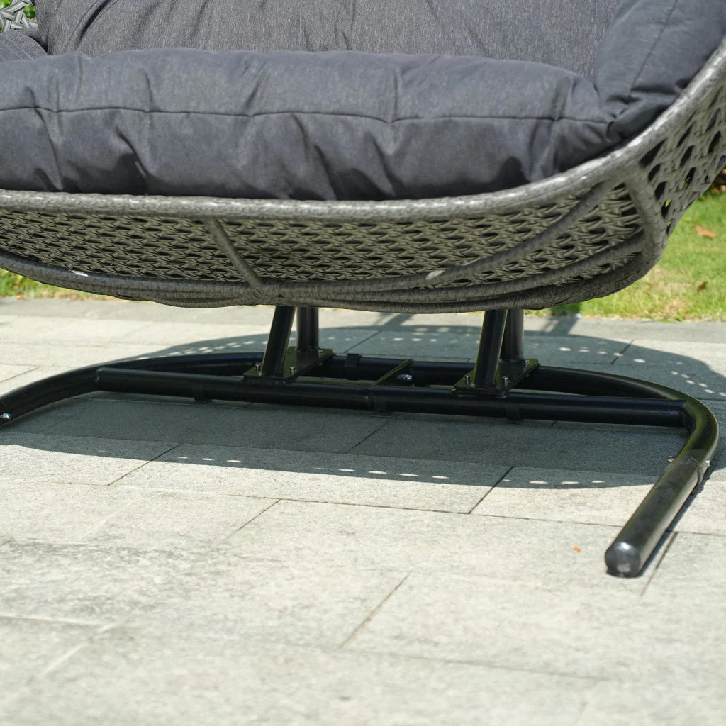Double Hanging Pod Chair - Grey - Image 13