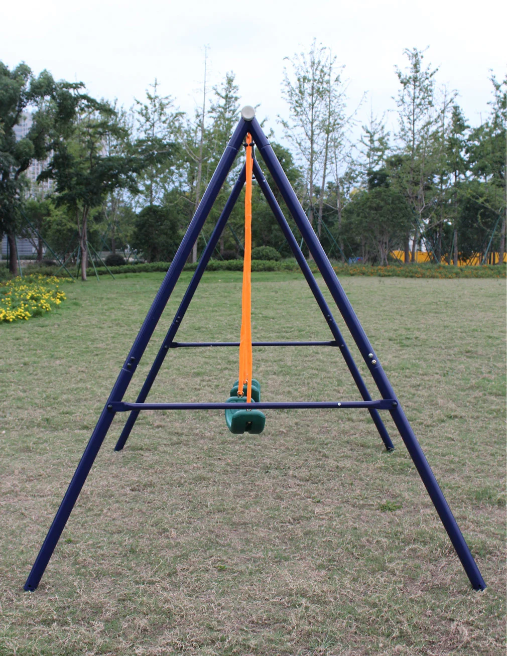 Double Swing Set for Children Aged 3-8, 90kg Capacity, Sturdy Metal Construction - Image 6