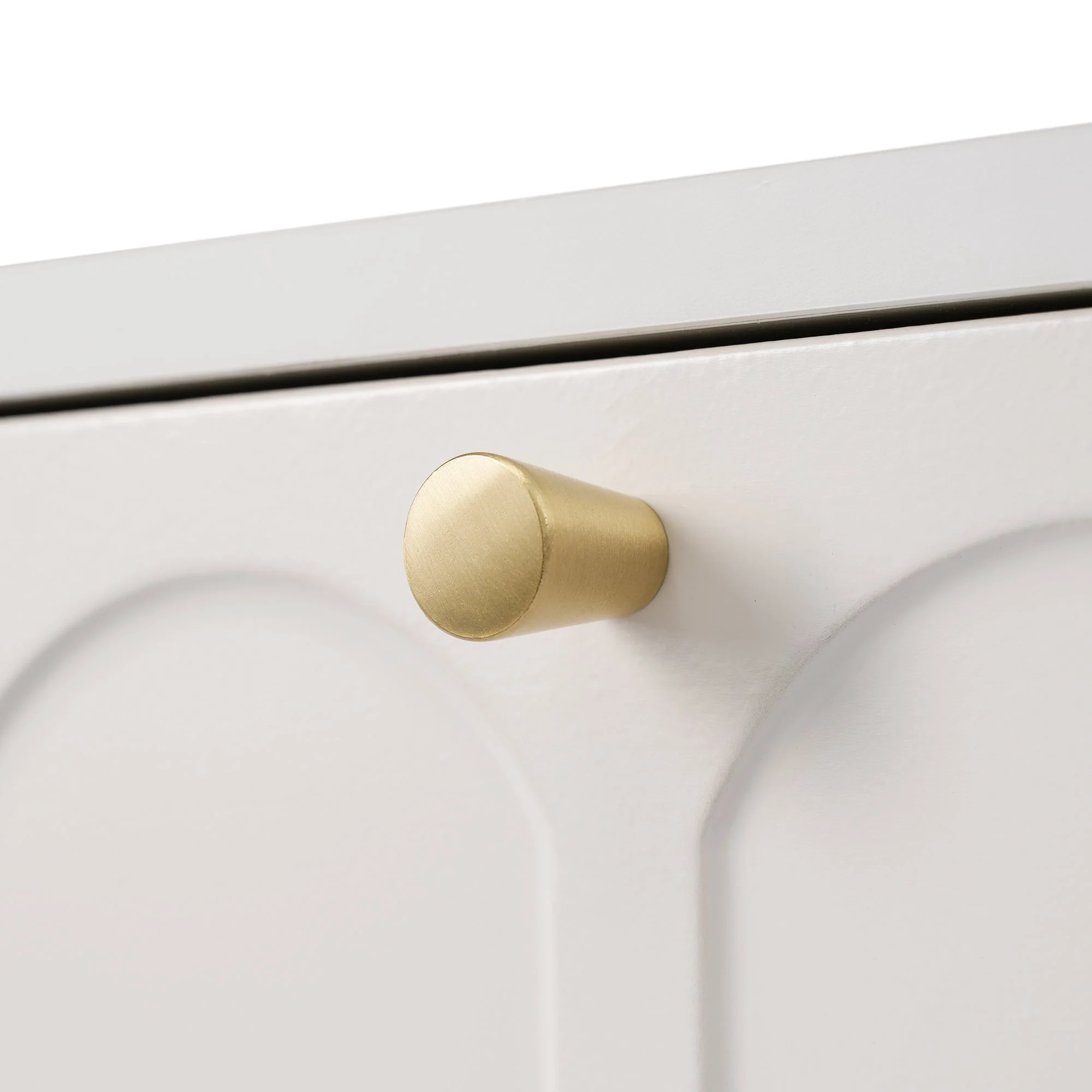 Dressing table 2 drawers 76.5cm height, chest of drawers cream-white - Image 7