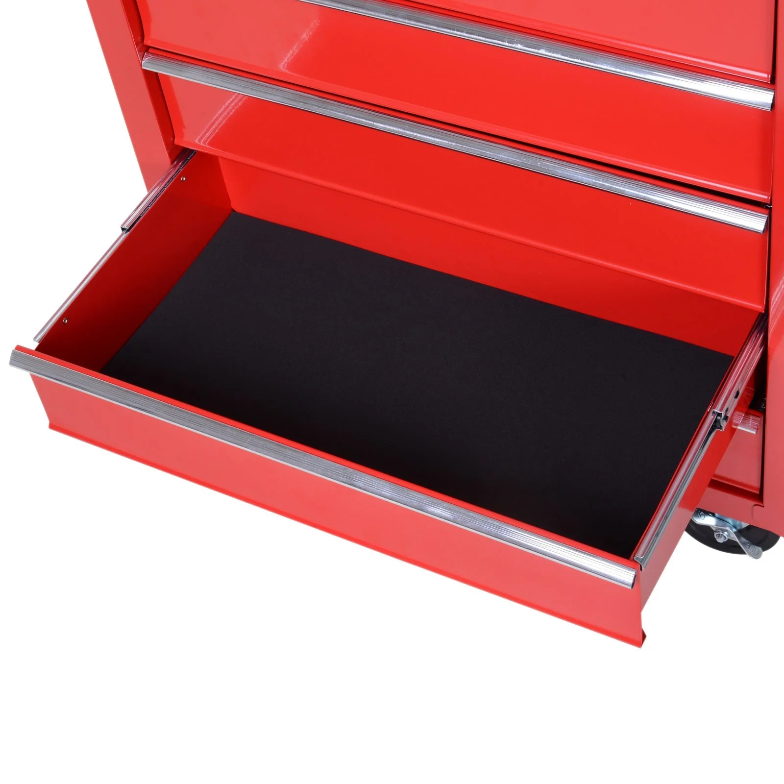DURHAND Workshop Trolley, 5 Drawers, Lockable, Mobile, 150 kg, Steel Red - Image 8