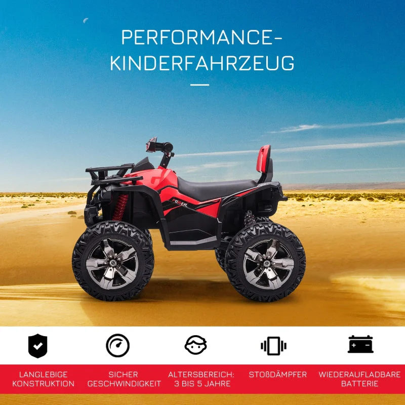 Electric Children's Quad Bike with LED Headlights and Music Player, 3-8 km/h, 3-5 Years Old - Image 4