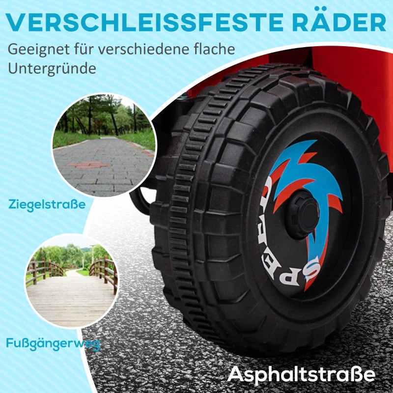 electric children's quad with trailer, 2.5 km/h, 50-minute ride, for 1.5 to 3 years, 25 kg, red - Image 5