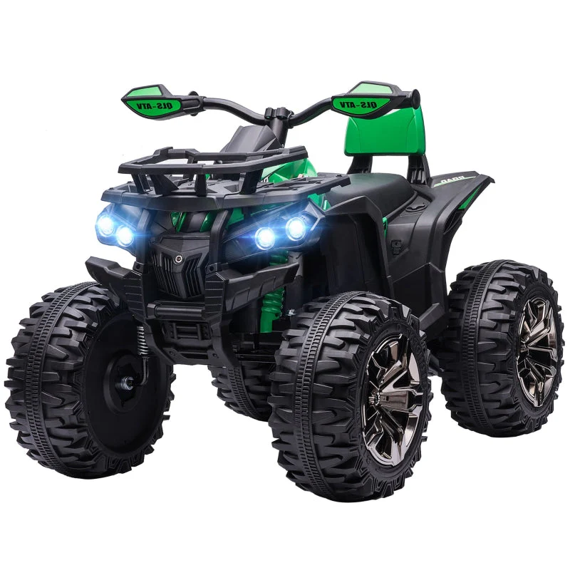 Electric Quad Bike for Children with Light and Music Connection, Green - Image 2