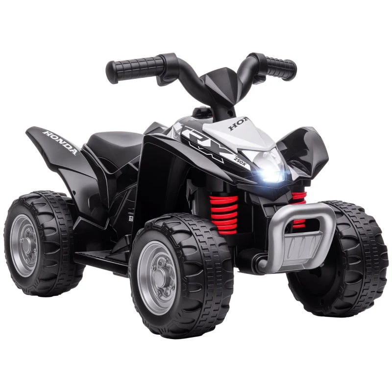 Electric Quad Bike for Kids with LED Headlights and 2.8 km/h Speed, Black - Image 2