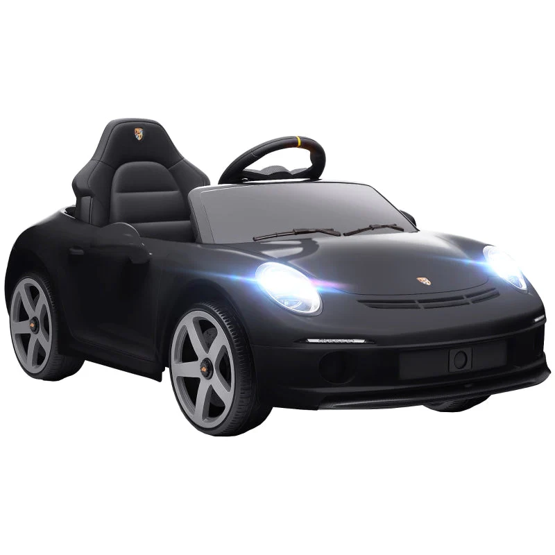 Electric Ride-on Car for Children, Remote Control and Music with USB, Black - Image 2