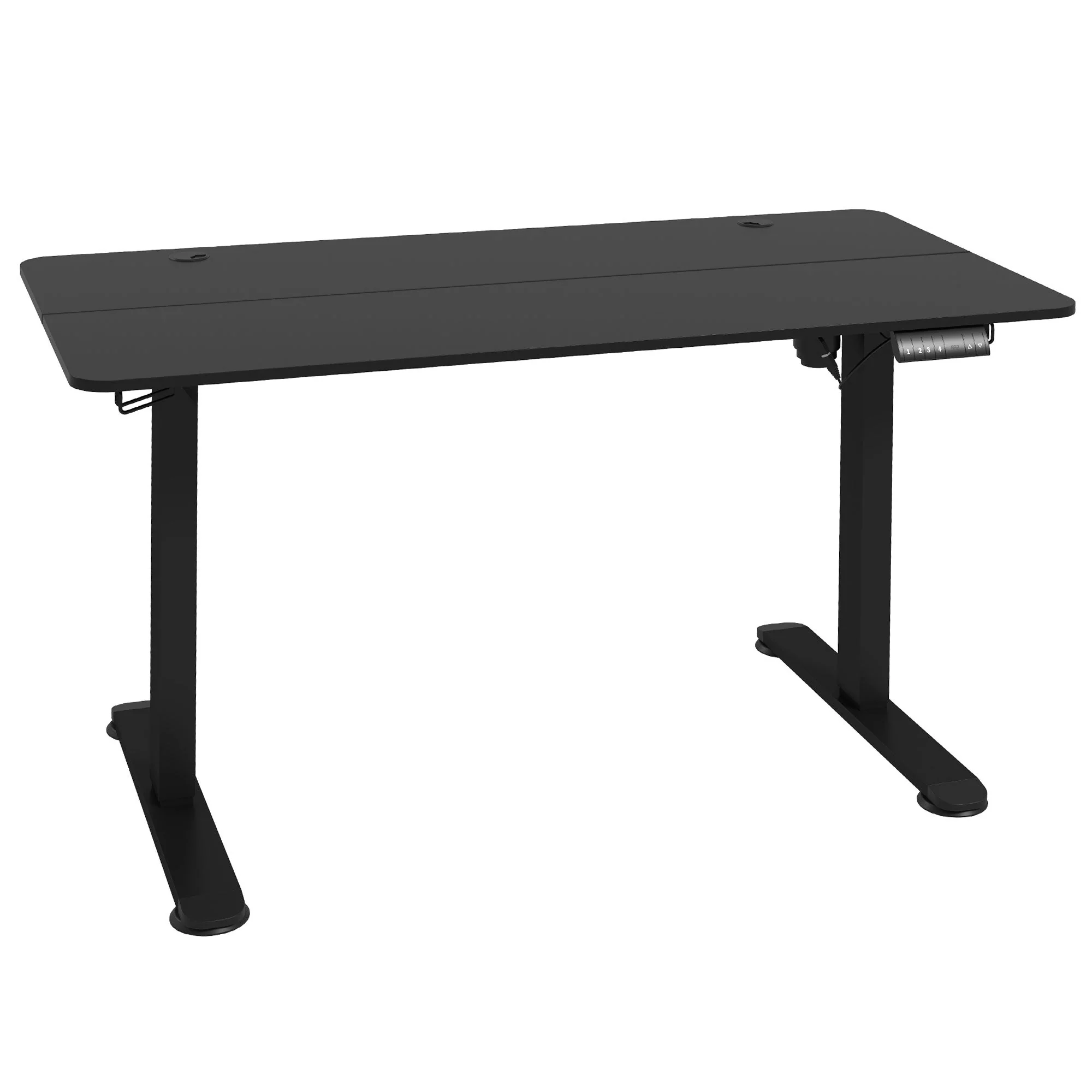 Electric Sit-Stand Desk, Anti-Collision Memory Options 140x70cm, Chipboard Black - Image 2