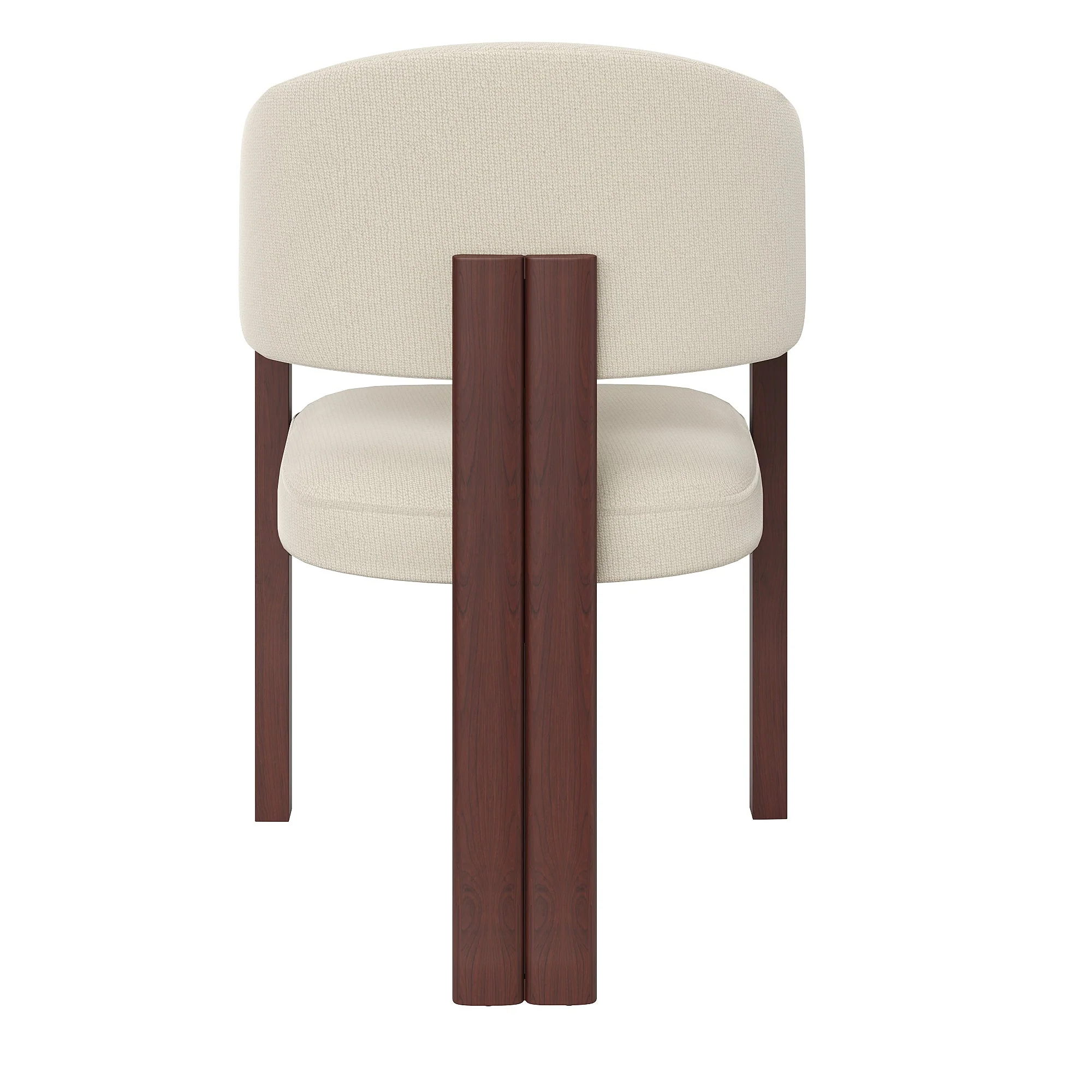 Ergonomic Dining Chairs Set of 2 with Thick Padding and Height Adjustable Feet, Wood Look Breathable Fabric - Image 10