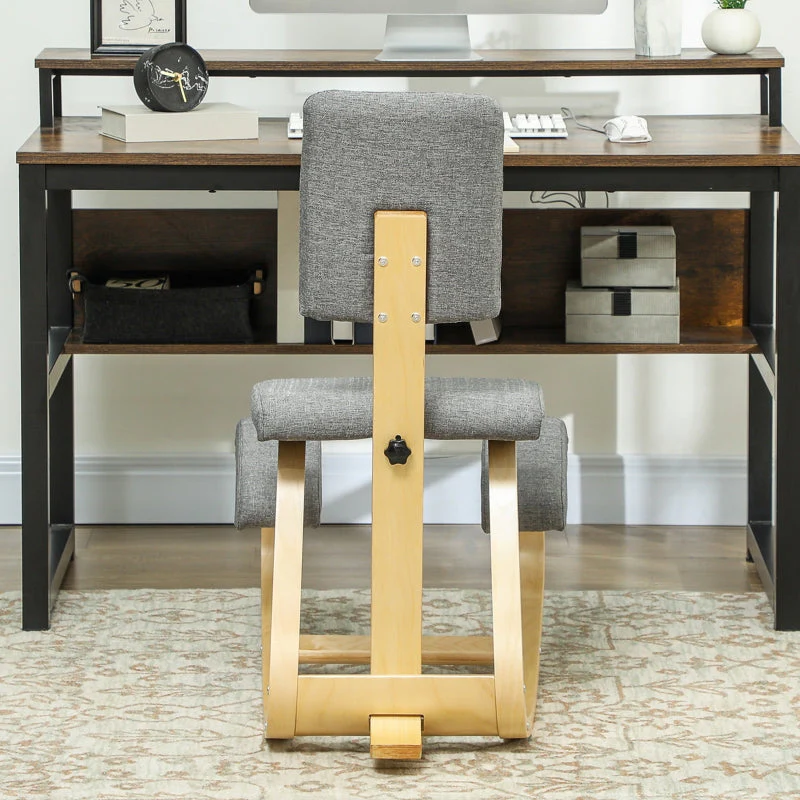 Ergonomic Kneeling Chair, Health Stool for Home Office, Gray - Image 8