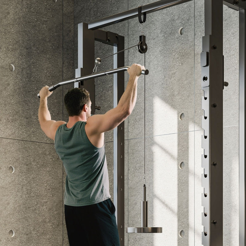 Fitness Lat Pulldown Cable Pulley System Home Strength Training