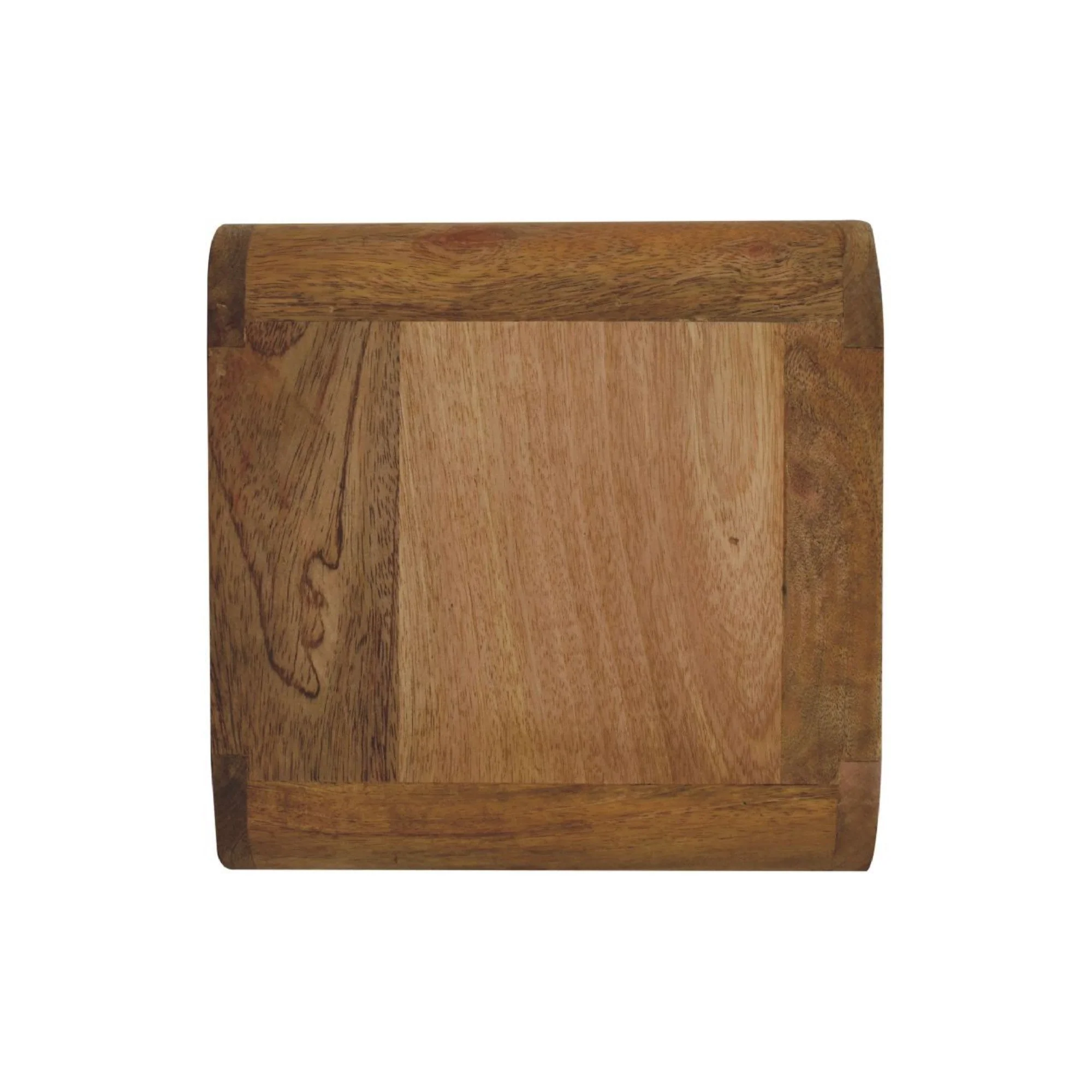Floating Bedside Mini Curve, 2 Drawers, Solid Oak-ish Wood - Image 3