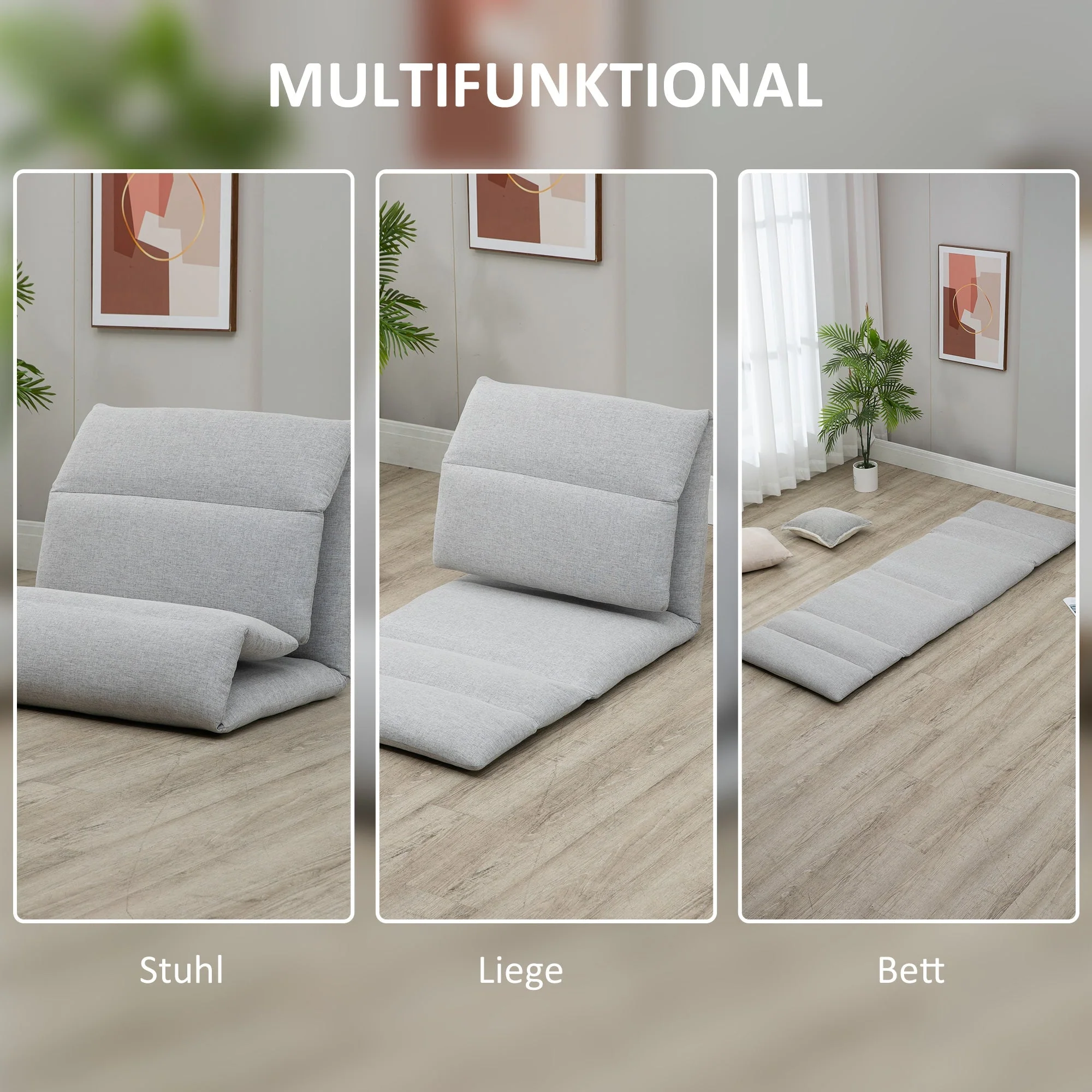 Floor Chair, Adjustable Foldable Sofa, Floor Cushion - Image 5