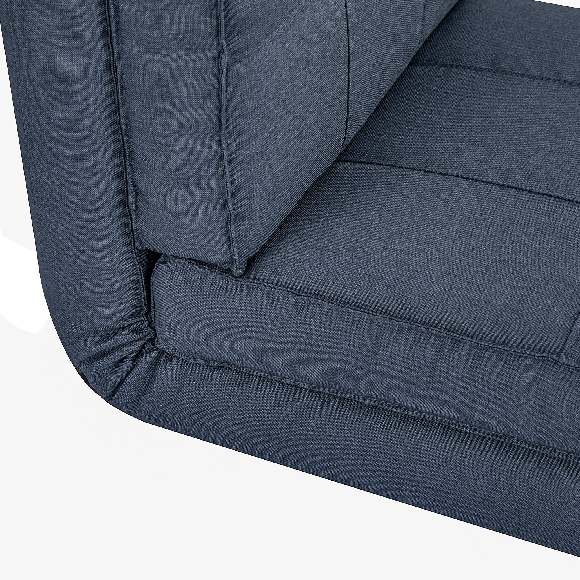 Floor Sofa, 5-Level Adjustable Folding Sleeping Chair, Dark Blue - Image 7
